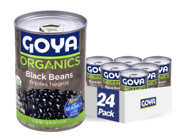 Goya Foods Organic Black Beans, 15.5 Ounce (Pack of 24)
